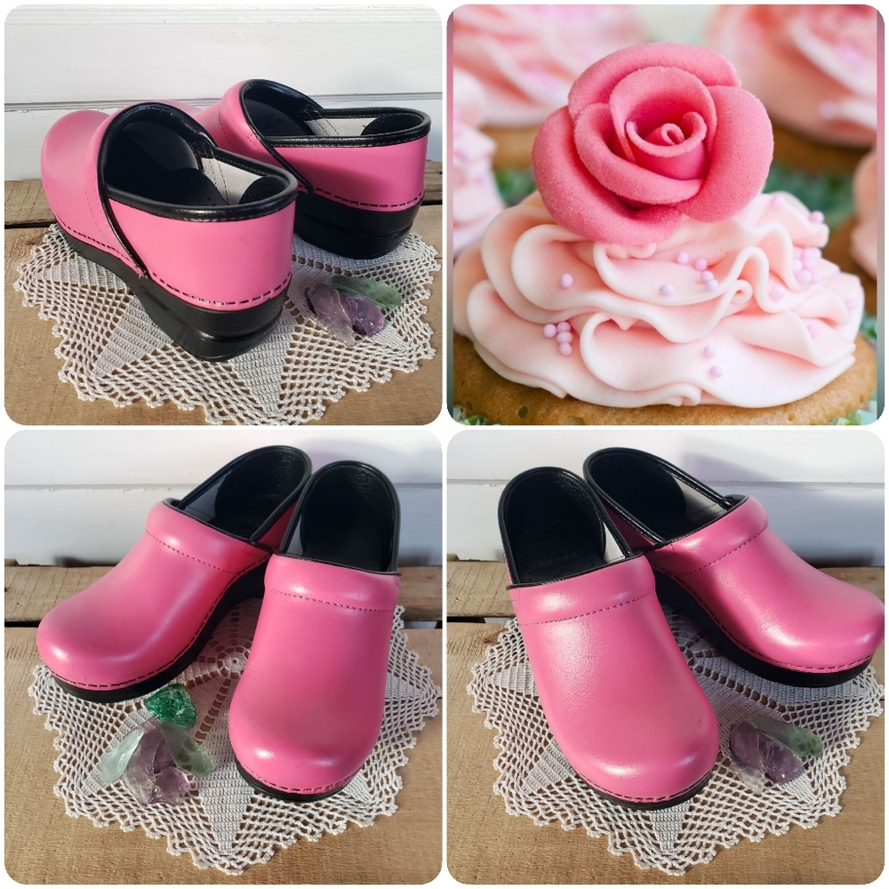 PetaL Pink Dansko Pro Clogs Azalea Floral Boho Wicked Cottage Girlhood Glinda 🌸